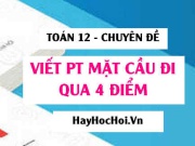 Cách viết phương trình mặt cầu qua 4 điểm (Giải nhanh + mẹo tránh sai) – Toán 12